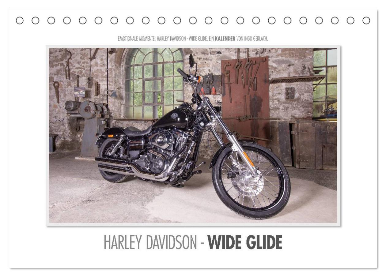 Cover: 9783435790104 | Emotionale Momente: Harley Davidson - Wide Glide (Tischkalender...