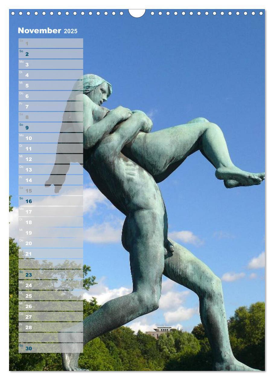 Bild: 9783457027059 | Skulpturen im Vigeland-Park Oslo (Wandkalender 2025 DIN A3 hoch),...