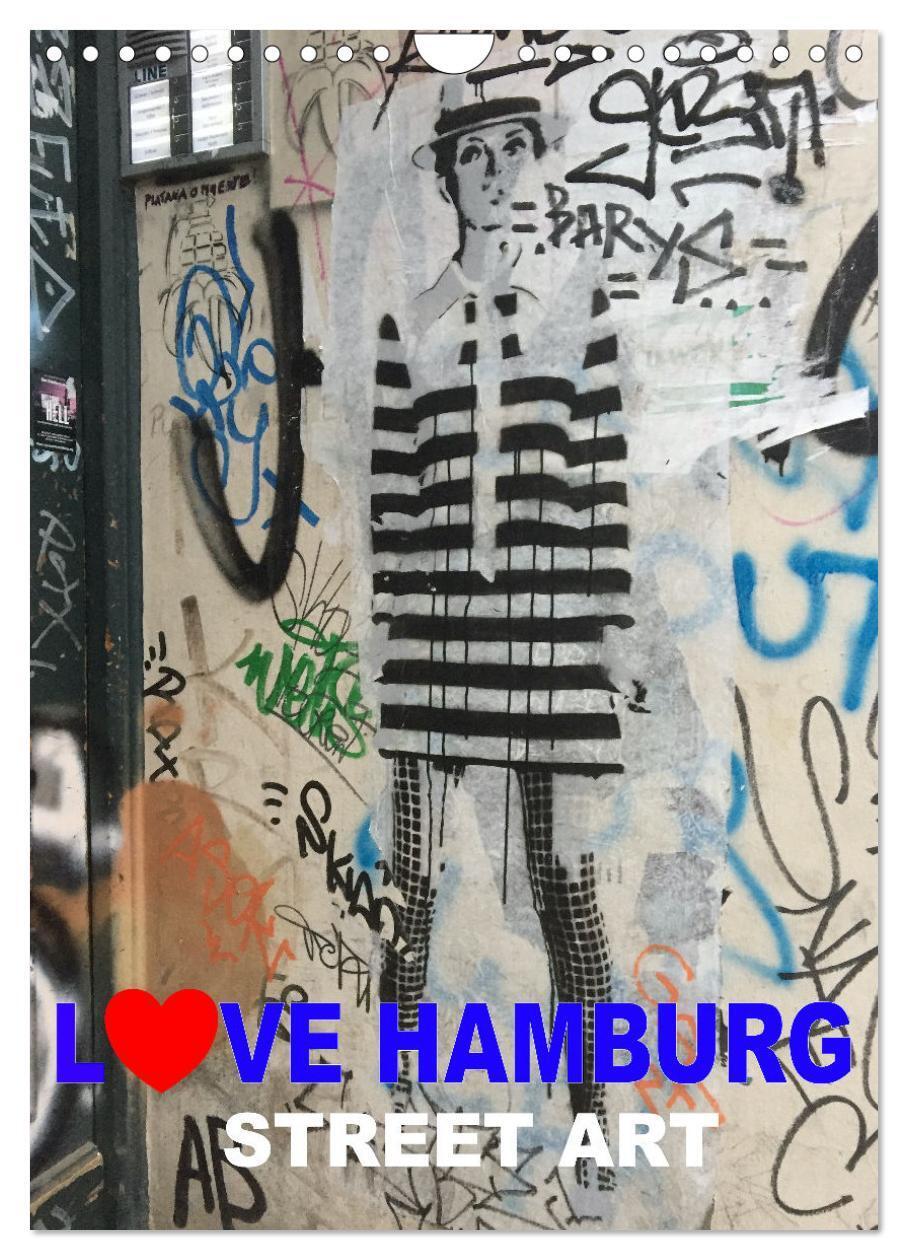 Cover: 9783435934805 | LOVE HAMBURG - STREET ART (Wandkalender 2025 DIN A4 hoch), CALVENDO...