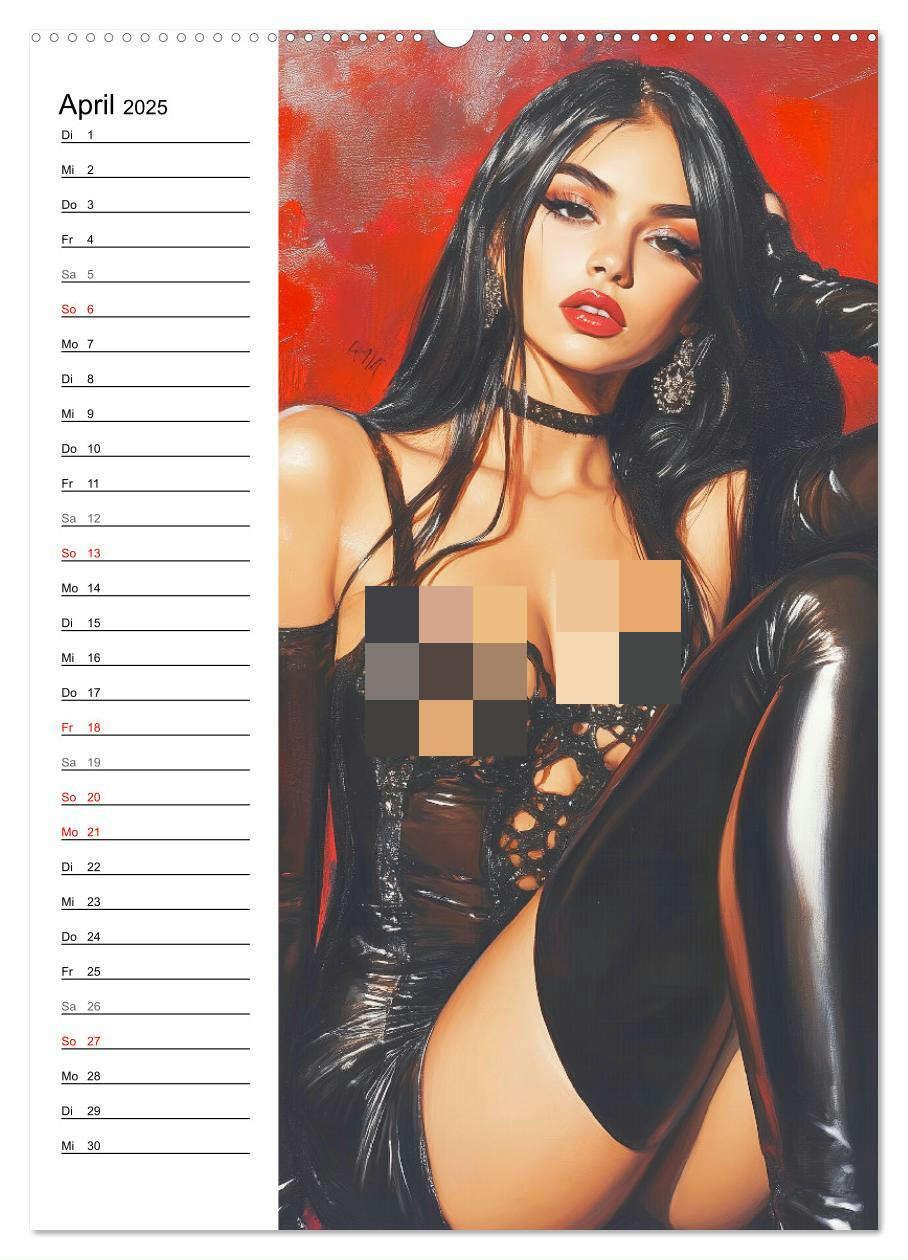 Bild: 9783457207185 | Sinnliche Kunst. Erotische Frauen Paintings (Wandkalender 2025 DIN...