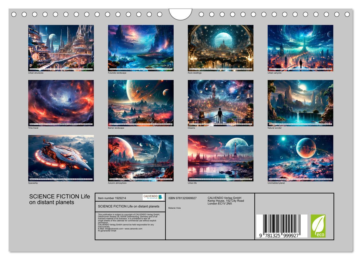 Bild: 9781325999927 | SCIENCE FICTION Life on distant planets (Wall Calendar 2025 DIN A4...