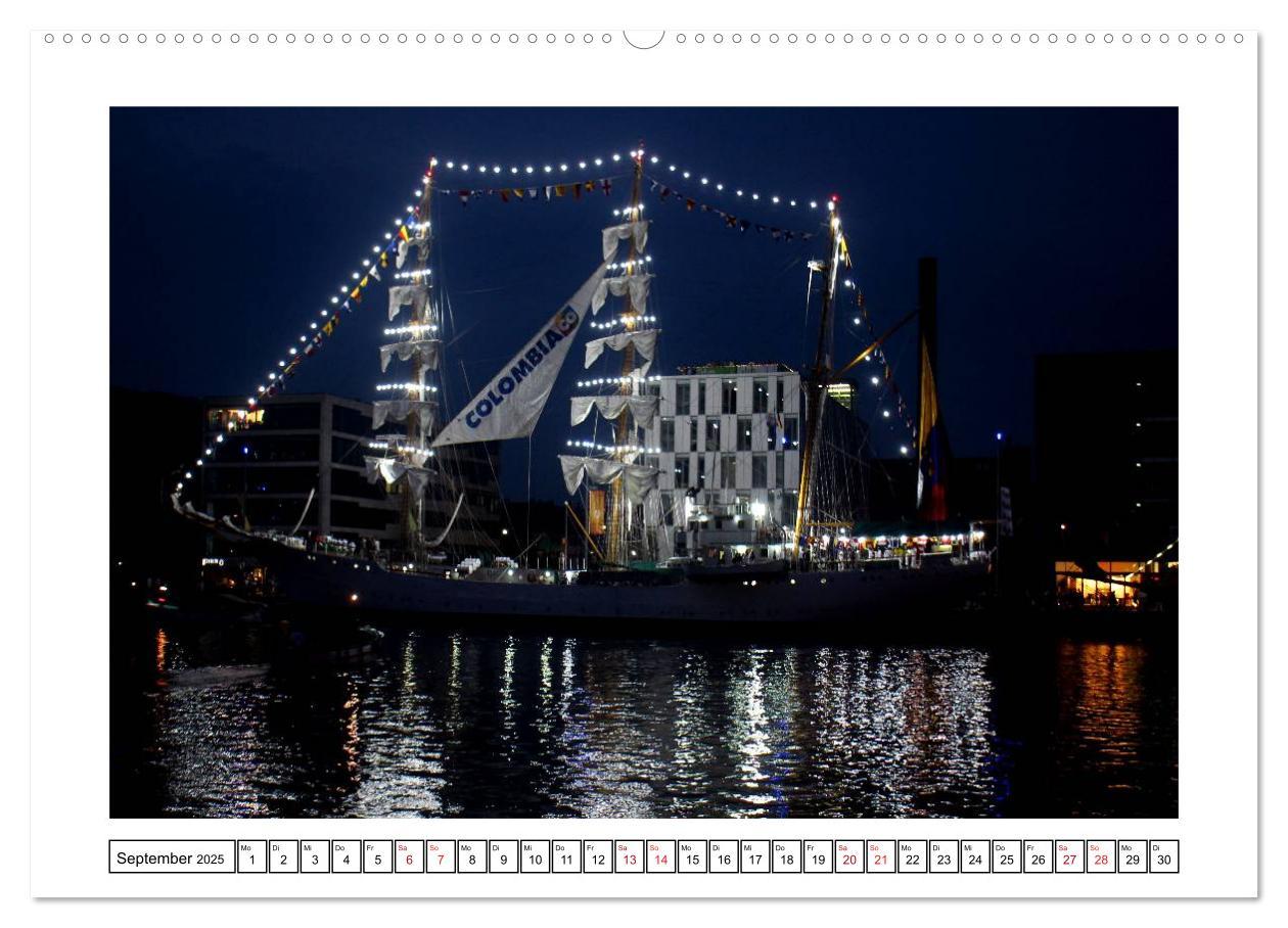 Bild: 9783435580378 | Windjammer - Bremerhaven (Wandkalender 2025 DIN A2 quer), CALVENDO...