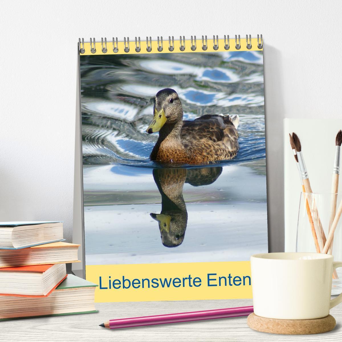 Bild: 9783457000076 | Liebenswerte Enten (Tischkalender 2025 DIN A5 hoch), CALVENDO...