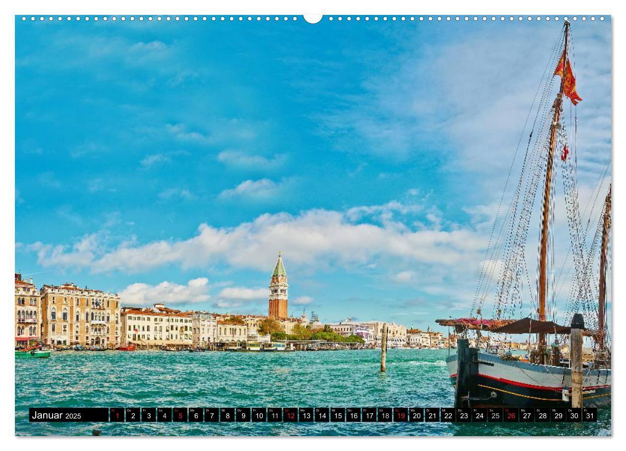 Bild: 9783435645633 | Besuch in Venedig (Wandkalender 2025 DIN A2 quer), CALVENDO...