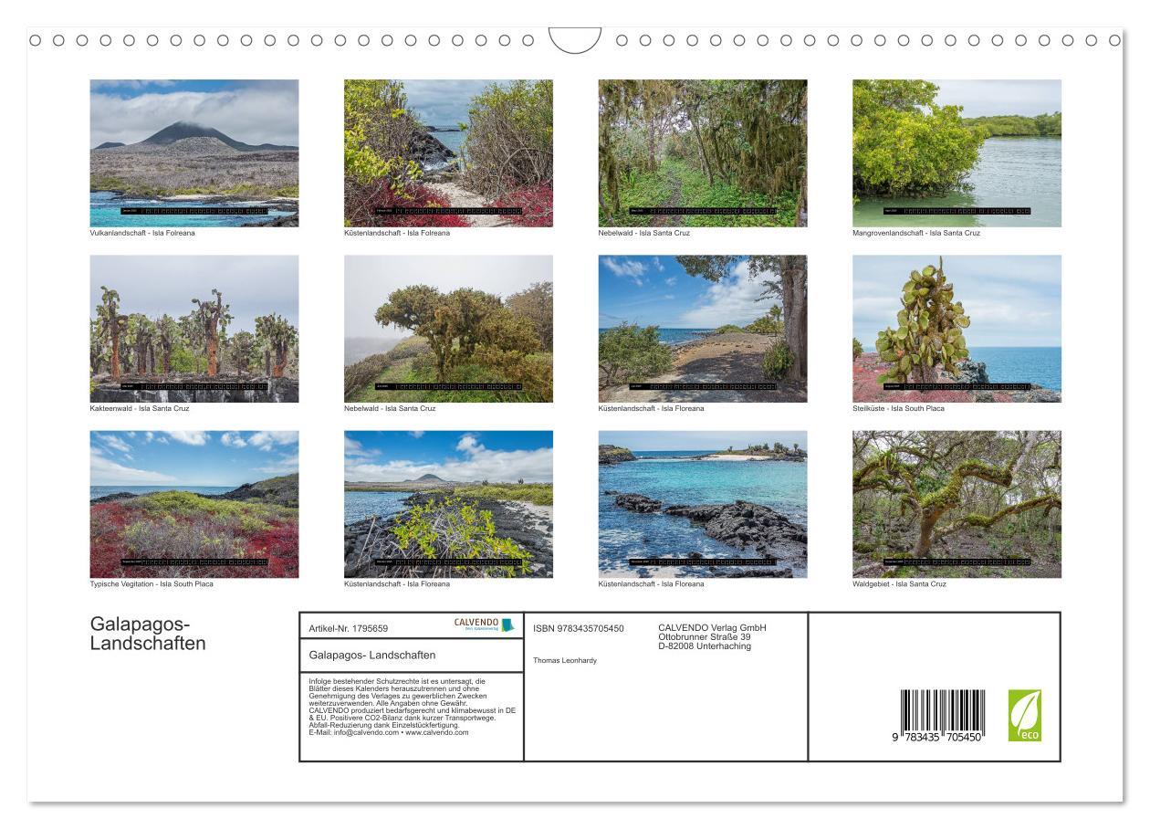 Bild: 9783435705450 | Galapagos- Landschaften (Wandkalender 2025 DIN A3 quer), CALVENDO...