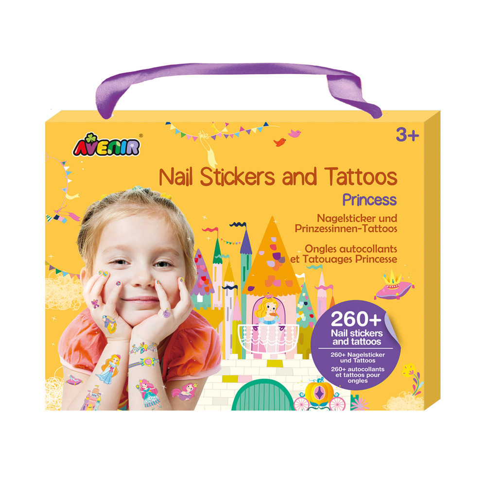 Cover: 6920773382063 | Nagelsticker &amp; Tattoos Prinzessin | 6308206 | Deutsch | 2022 | AVENIR