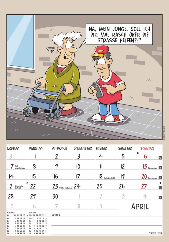 Bild: 4251732341121 | Alpha Edition - Der Rentner-Kalender 2025 Bildkalender, 23,7x34cm,...