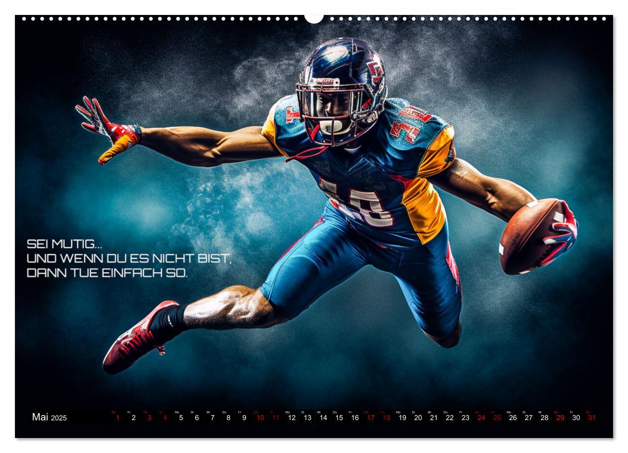 Bild: 9783383874703 | American Football und Motivation (hochwertiger Premium Wandkalender...