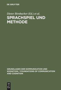 Cover: 9783110103403 | Sprachspiel und Methode | Zum Stand der Wittgenstein-Diskussion | Buch