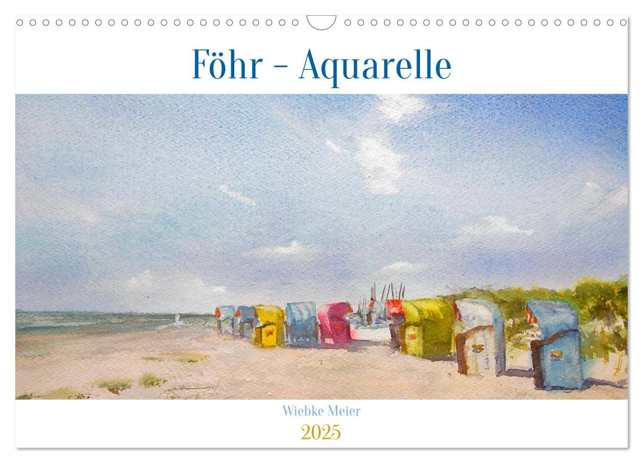 Cover: 9783457146668 | Föhr - Aquarelle (Wandkalender 2025 DIN A3 quer), CALVENDO...