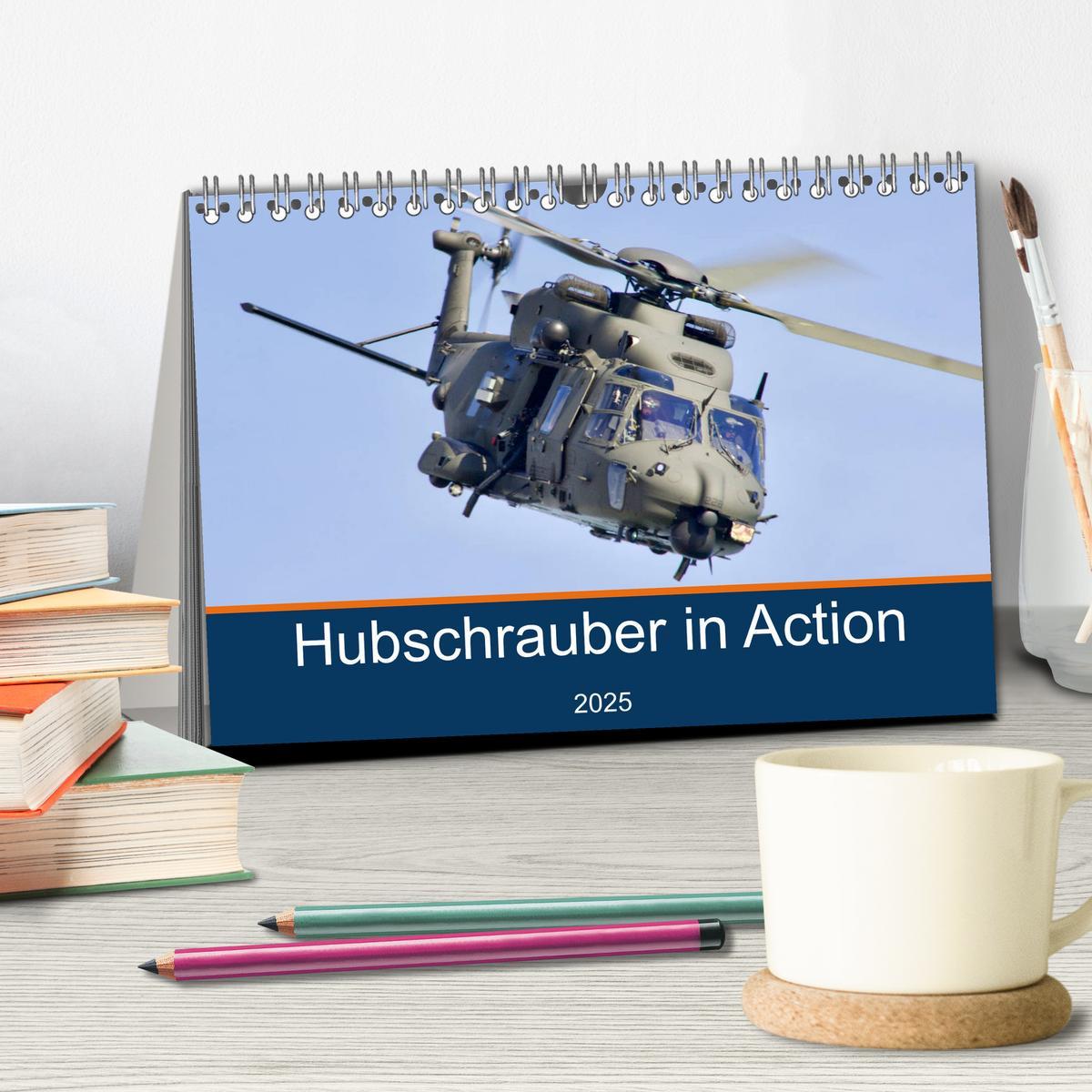 Bild: 9783435171217 | Hubschrauber in Action (Tischkalender 2025 DIN A5 quer), CALVENDO...