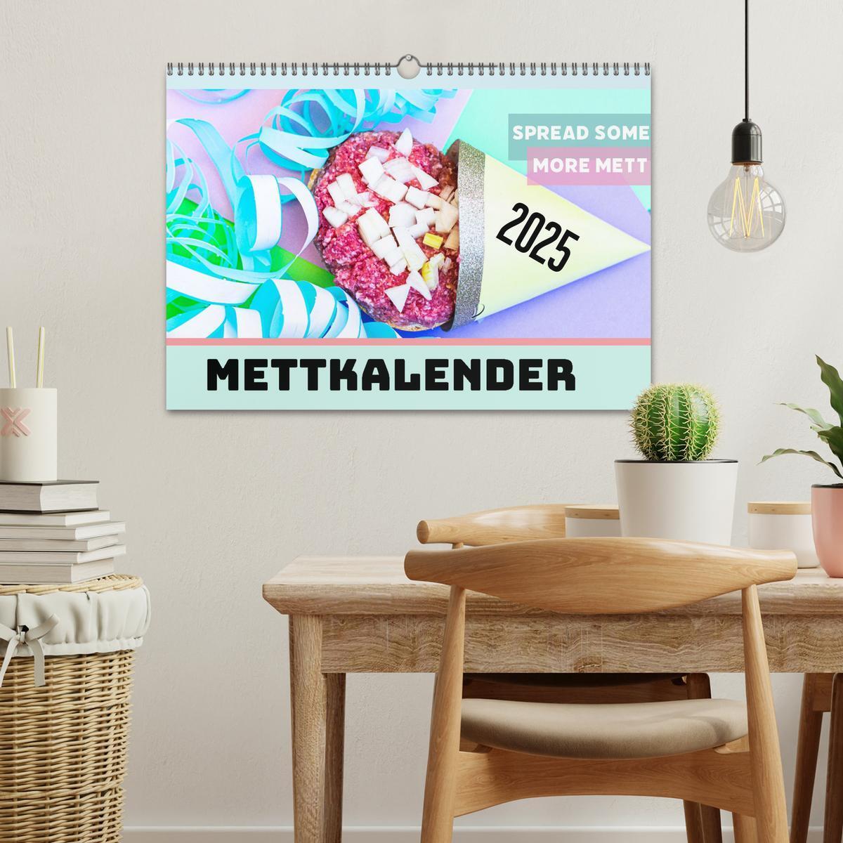 Bild: 9783435038978 | Mettkalender - Spread some more Mett (Wandkalender 2025 DIN A3...