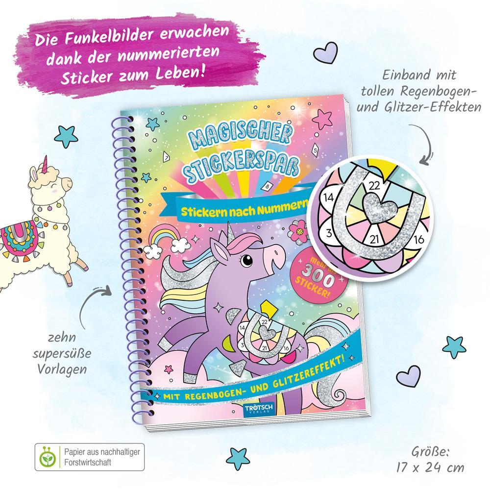 Bild: 9783988021533 | Trötsch Beschäftigungsbuch Stickerbuch Magischer Stickerspaß | KG