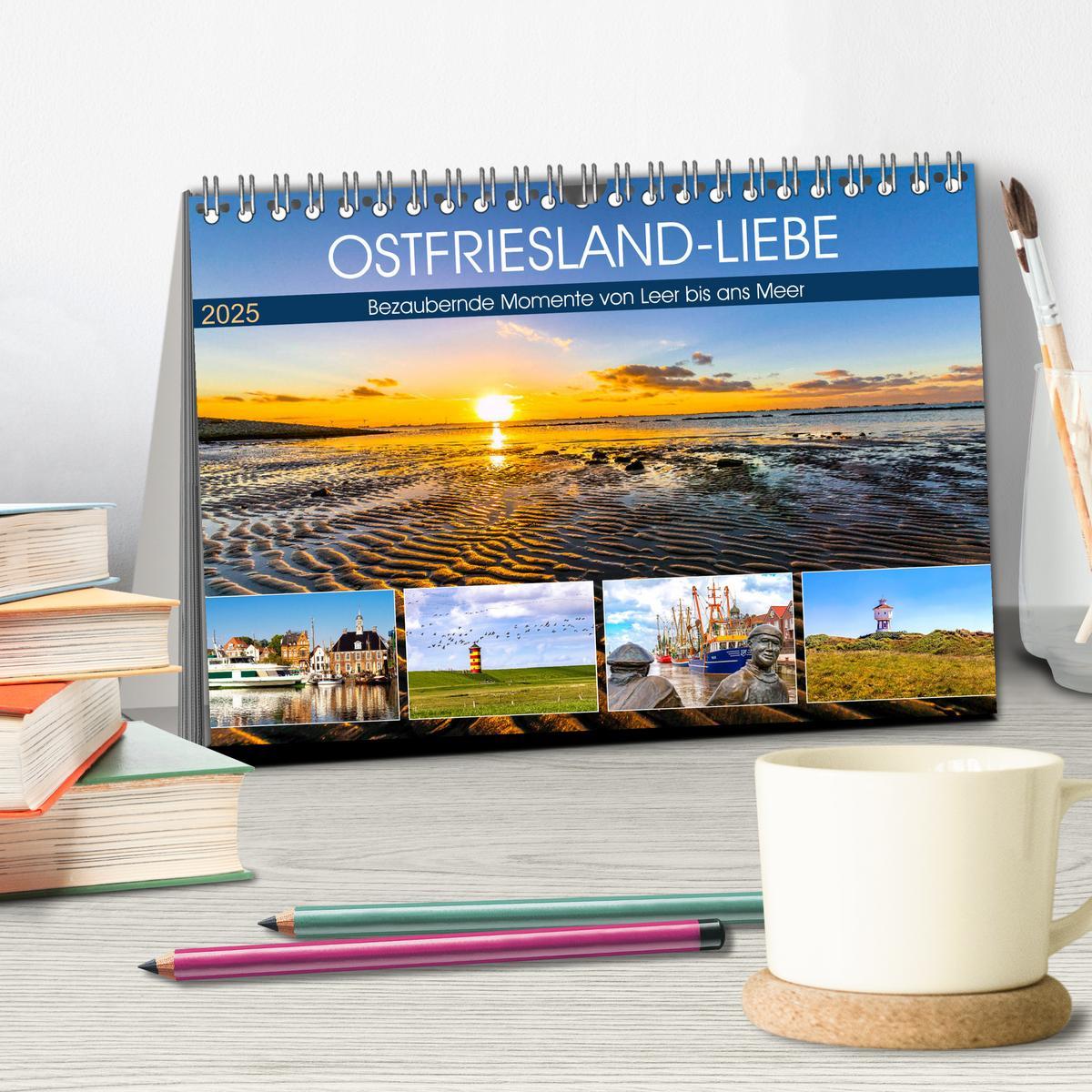 Bild: 9783435166831 | OSTFRIESLAND-LIEBE (Tischkalender 2025 DIN A5 quer), CALVENDO...