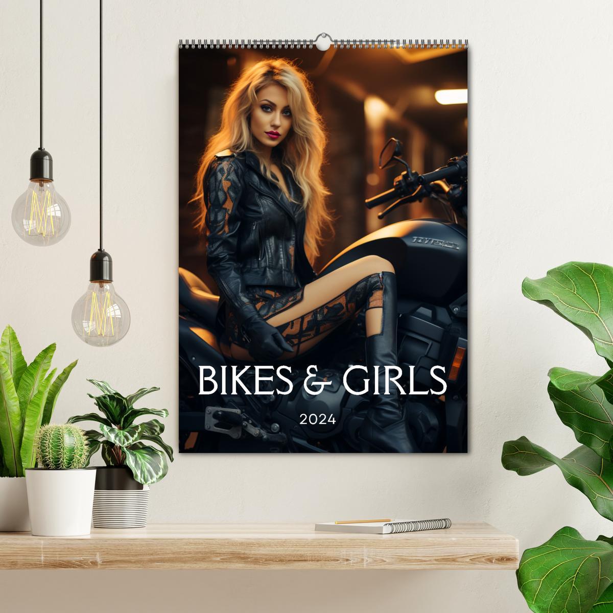 Bild: 9783435845002 | Bikes and Girls: Sexy Mädels auf heißen Mottorrädern (Wandkalender...