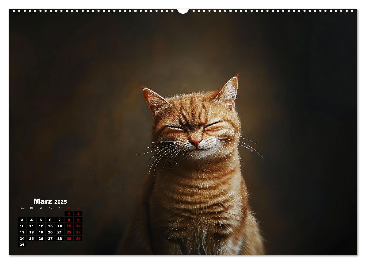 Bild: 9783457202036 | Auch Katzen lachen gern (Wandkalender 2025 DIN A2 quer), CALVENDO...