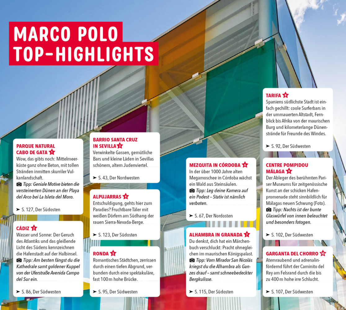 Bild: 9783829719469 | MARCO POLO Reiseführer Andalusien | Lucia Rojas (u. a.) | Taschenbuch