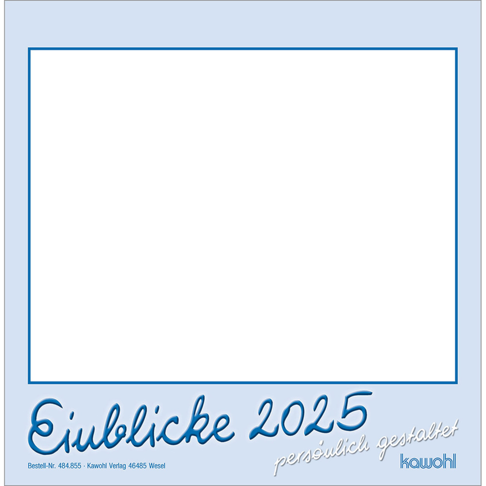 Bild: 9783754885550 | Einblicke 2025 | Kalender zum Selbergestalten | Kalender | 14 S.