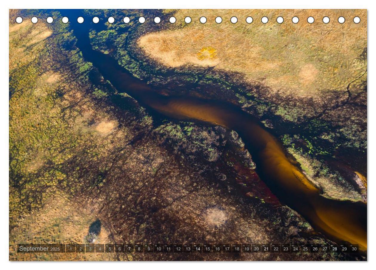 Bild: 9783435649679 | Okavango - Das Delta von oben (Tischkalender 2025 DIN A5 quer),...