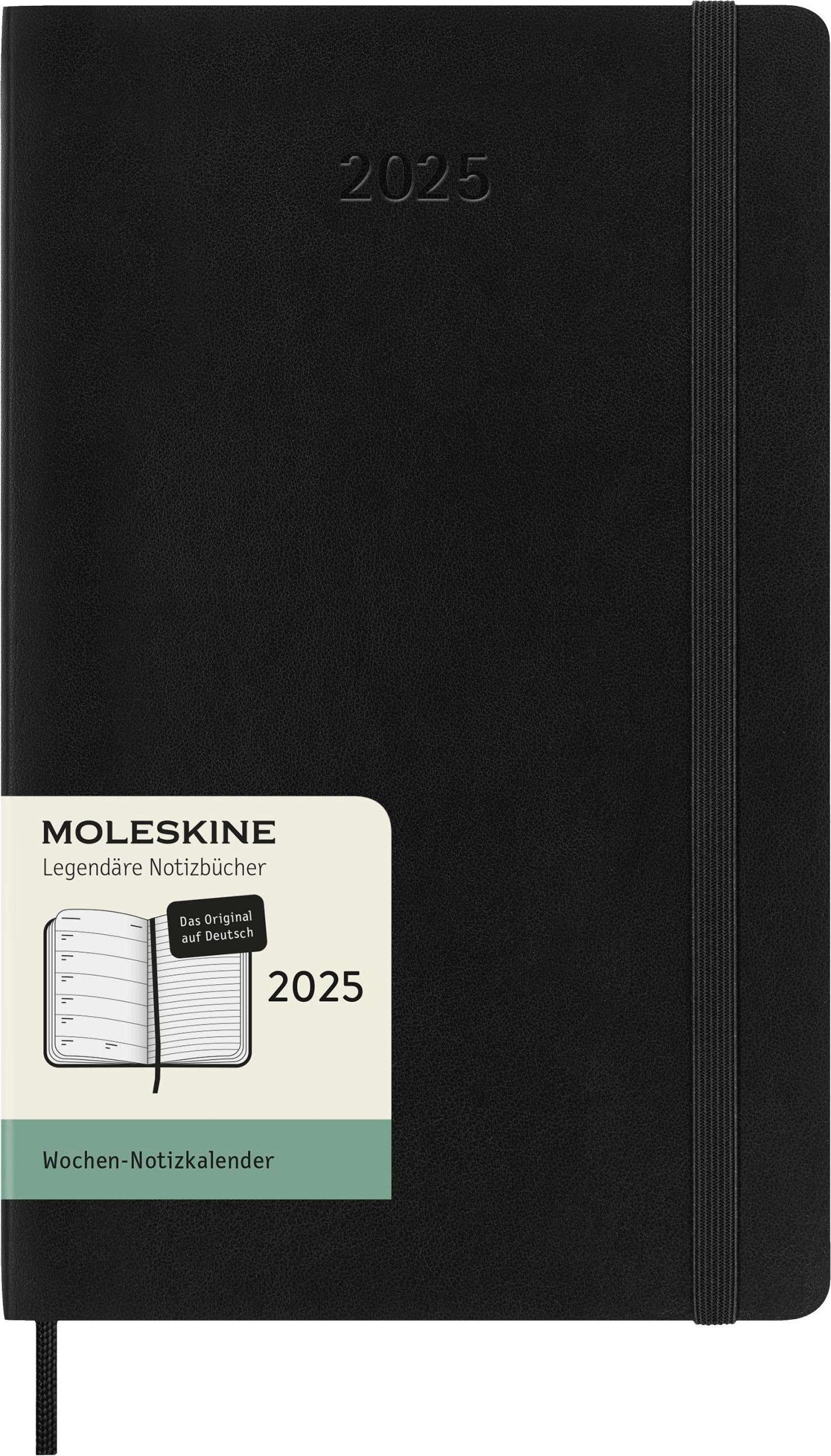 Cover: 8056999270308 | Moleskine 12 Monate Wochen Notizkalender Deutsch 2025, Large/A5, 1...