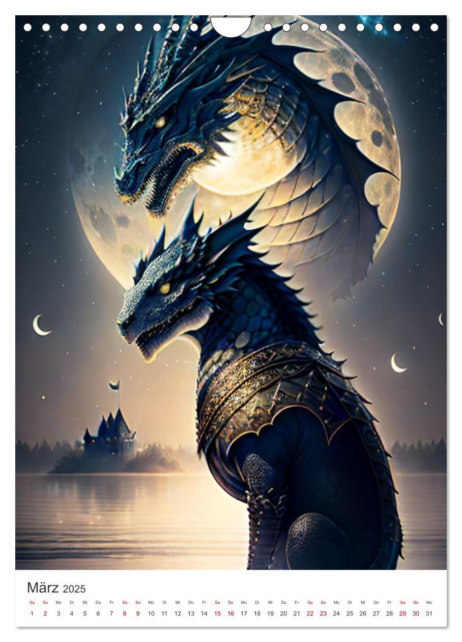 Bild: 9783435855100 | Die Magie der Drachen - Mystisches und Schauriges (Wandkalender...