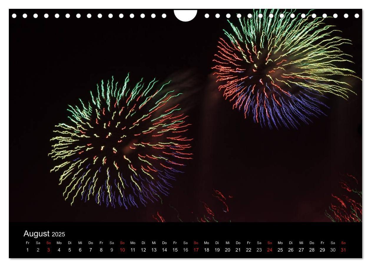 Bild: 9783435790180 | Feuerwerk (Wandkalender 2025 DIN A4 quer), CALVENDO Monatskalender