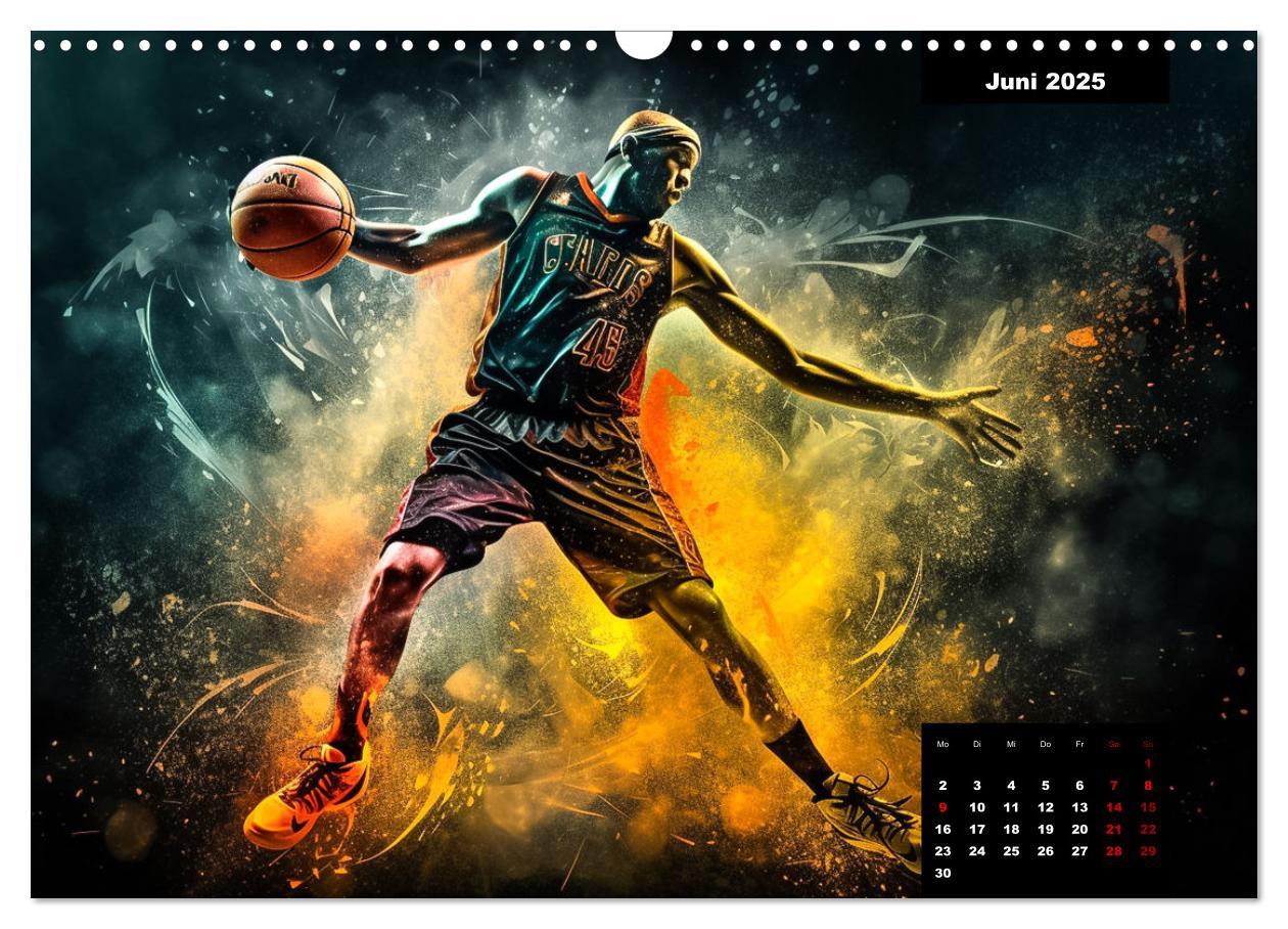 Bild: 9783383904974 | Faszination Basketball (Wandkalender 2025 DIN A3 quer), CALVENDO...