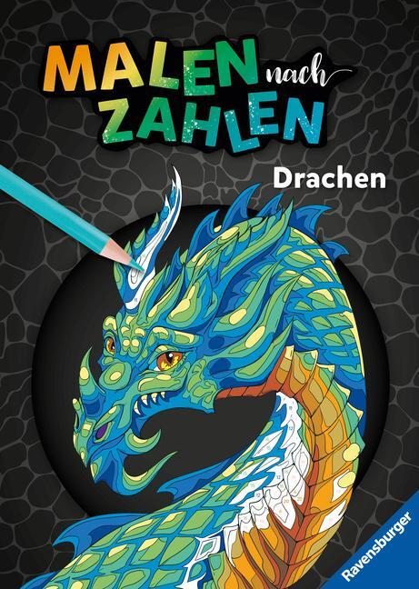 Cover: 9783473489480 | Ravensburger Malen nach Zahlen Drachen - 32 Motive abgestimmt auf...