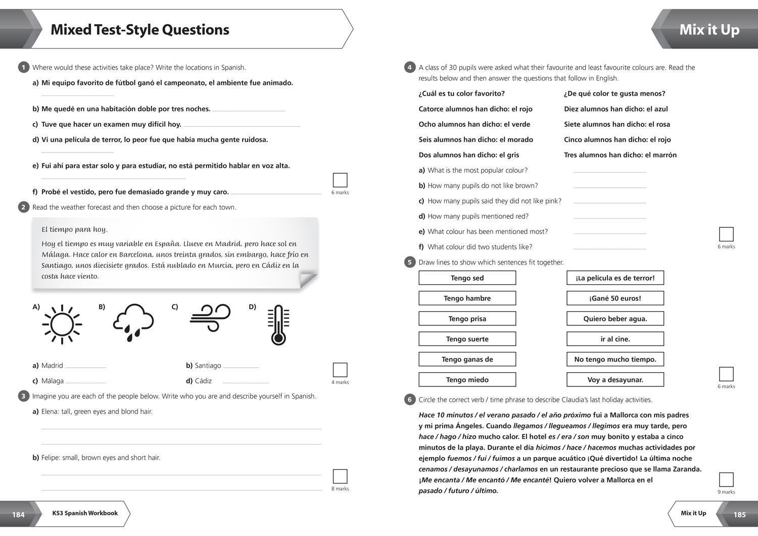 Bild: 9780008470524 | KS3 Spanish All-in-One Complete Revision and Practice | Collins KS3