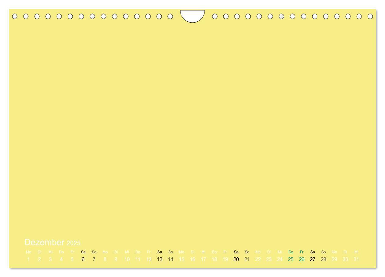 Bild: 9783435770571 | Bastelkalender - Gelb (Wandkalender 2025 DIN A4 quer), CALVENDO...