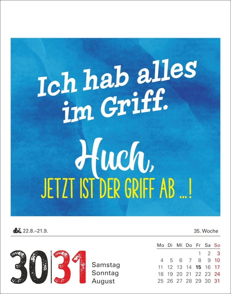 Bild: 9783840034480 | Lange Rede kurzer Gin Tagesabreißkalender 2025 - Der Sprüche-Kalender