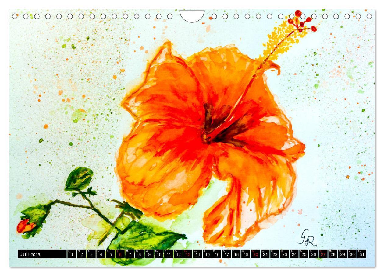 Bild: 9783435498635 | Blumenjahr - Bunte Blüten in Aquarell (Wandkalender 2025 DIN A4...