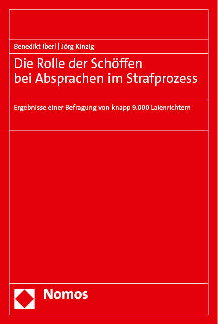 Cover: 9783756006328 | Die Rolle der Schöffen bei Absprachen im Strafprozess | Iberl (u. a.)