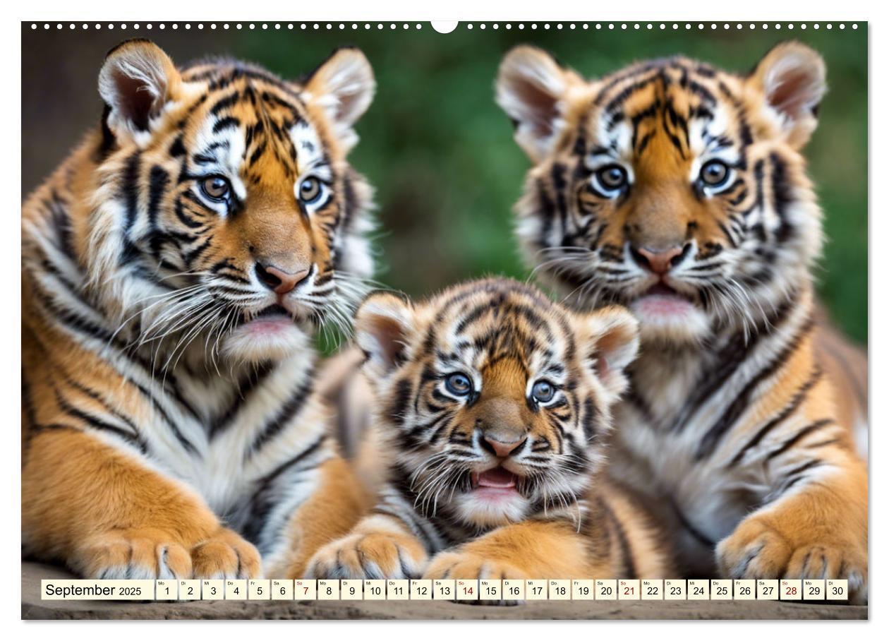 Bild: 9783383814198 | Tiger ganz nah (Wandkalender 2025 DIN A2 quer), CALVENDO...