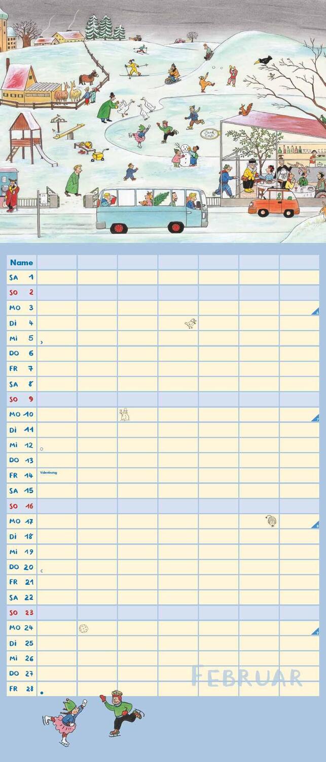 Bild: 4250809653112 | Wimmlingen 2025 - Mega-Familienkalender mit 7 Spalten - Mit 2...
