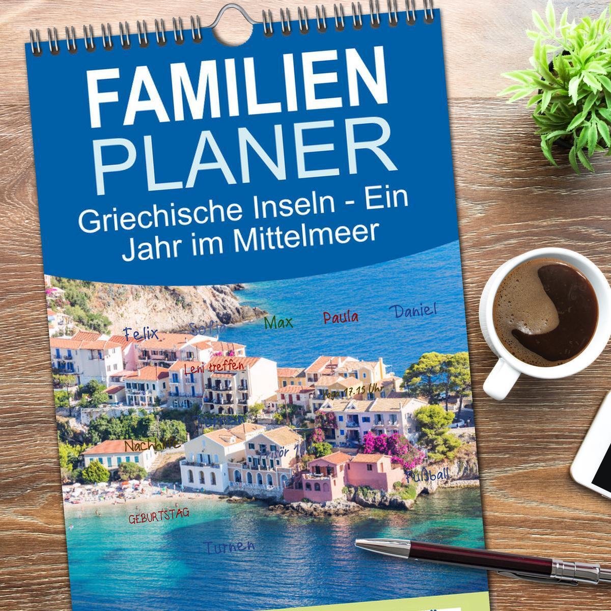 Bild: 9783457095553 | Familienplaner 2025 - Griechische Inseln - Ein Jahr im Mittelmeer...