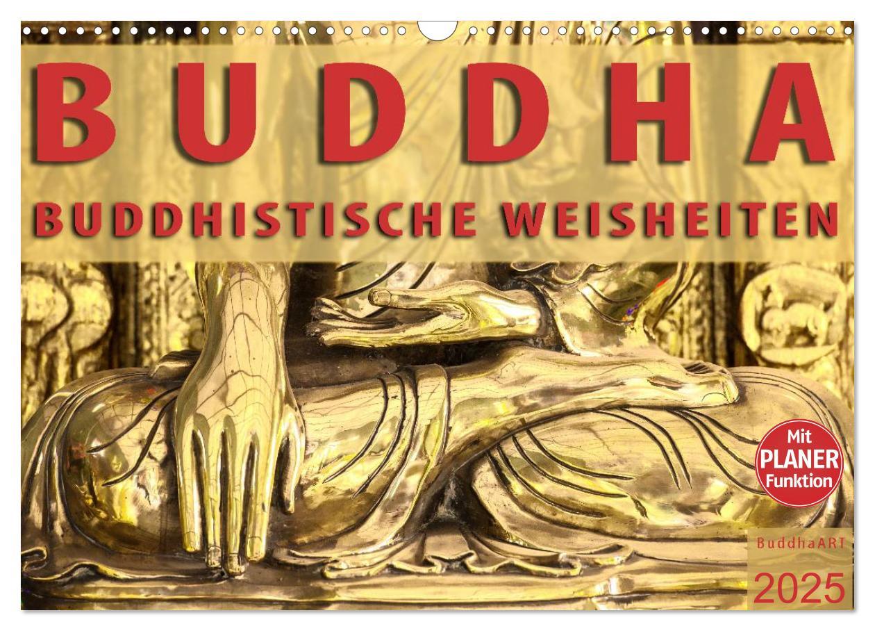 Cover: 9783435550944 | BUDDHA Buddhistische Weisheiten (Wandkalender 2025 DIN A3 quer),...