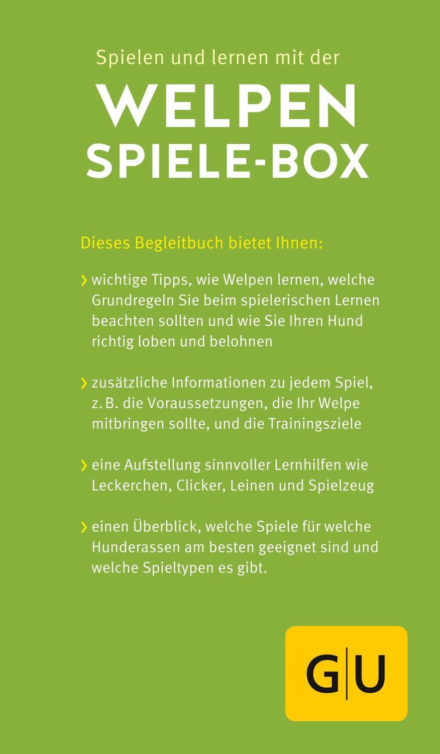 Bild: 9783833833274 | Welpen-Spiele-Box | Plus Futterbeutel für sofortigen Spielspaß | Taetz