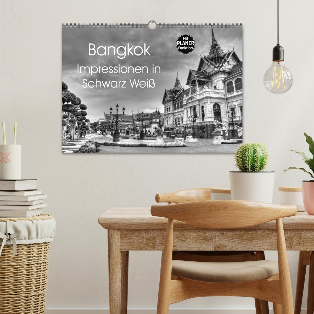 Bild: 9783435511518 | Bangkok Impressionen in Schwarz Weiß (Wandkalender 2025 DIN A3...