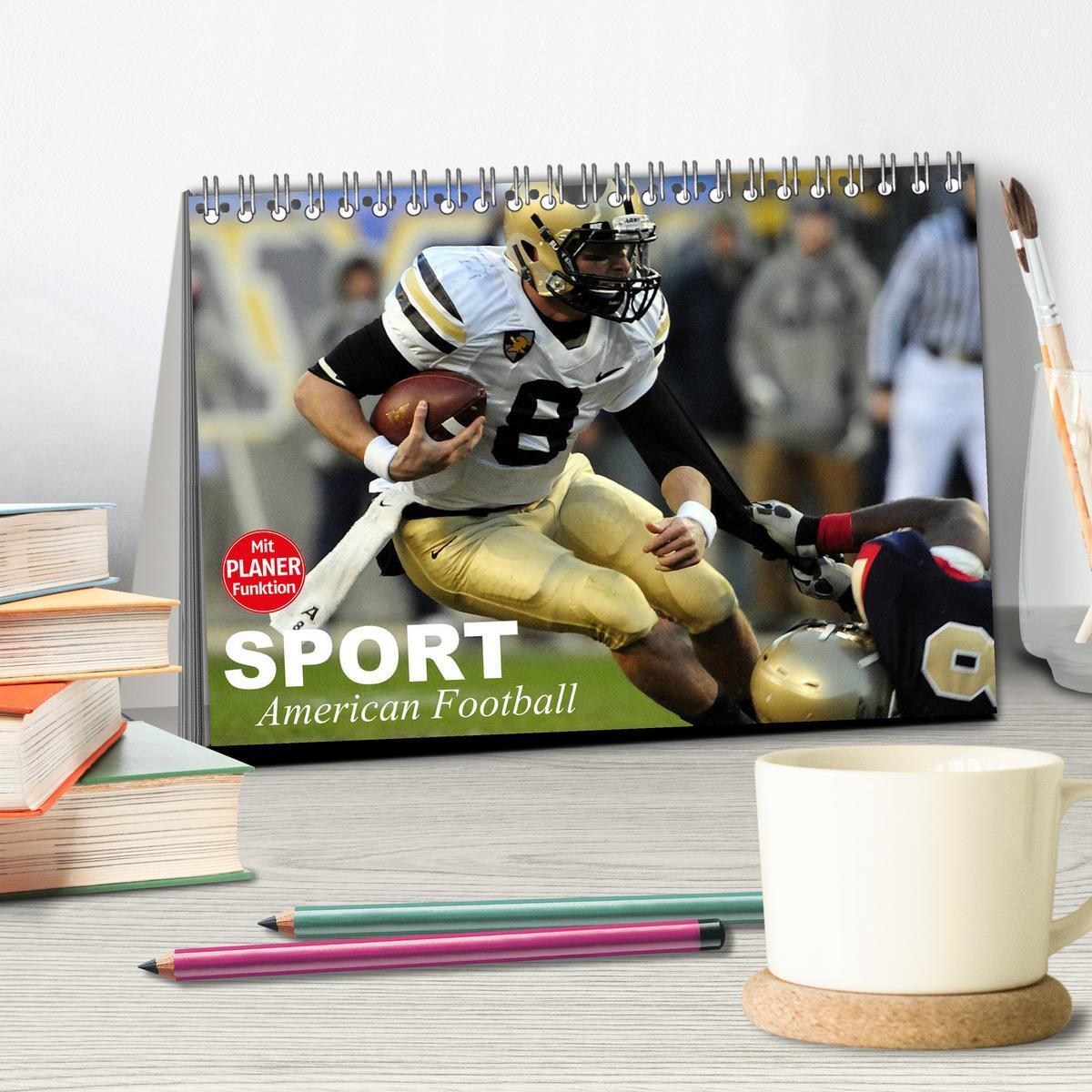 Bild: 9783435550869 | Sport. American Football (Tischkalender 2025 DIN A5 quer), CALVENDO...