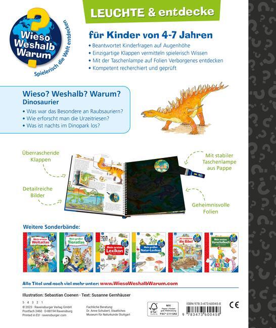 Bild: 9783473600458 | Wieso? Weshalb? Warum? Leuchte und entdecke: Dinosaurier...