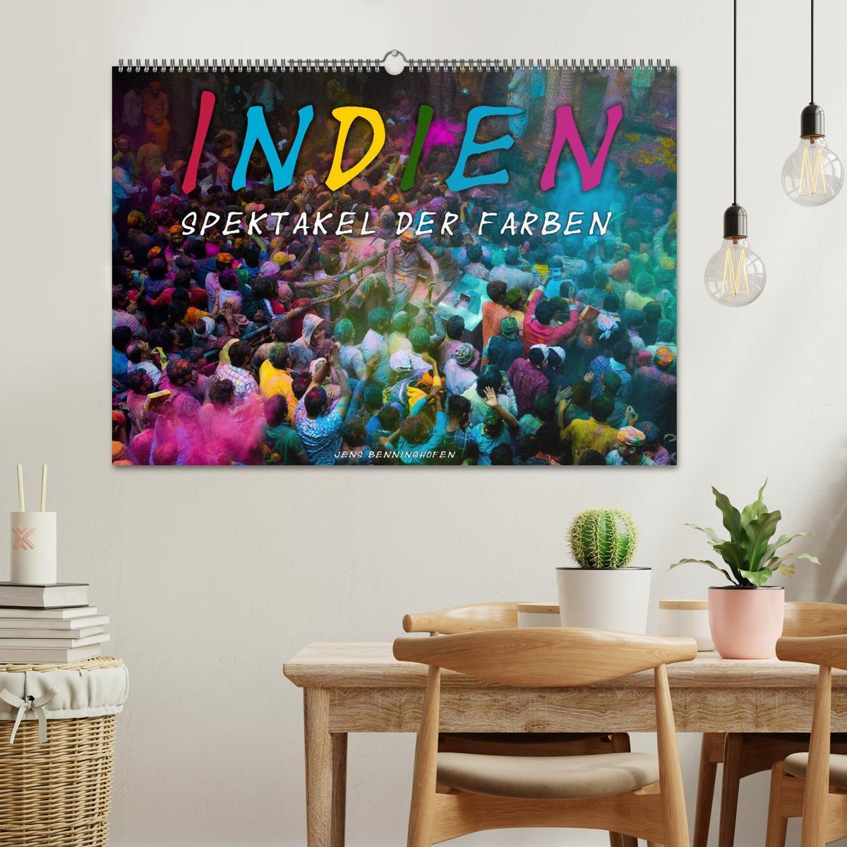 Bild: 9783435148165 | Indien - Spektakel der Farben (Wandkalender 2025 DIN A2 quer),...