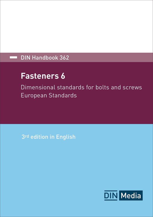 Cover: 9783410316930 | Fasteners 6 | DIN e. V. | Taschenbuch | DIN_Handbook | 750 S. | 2024