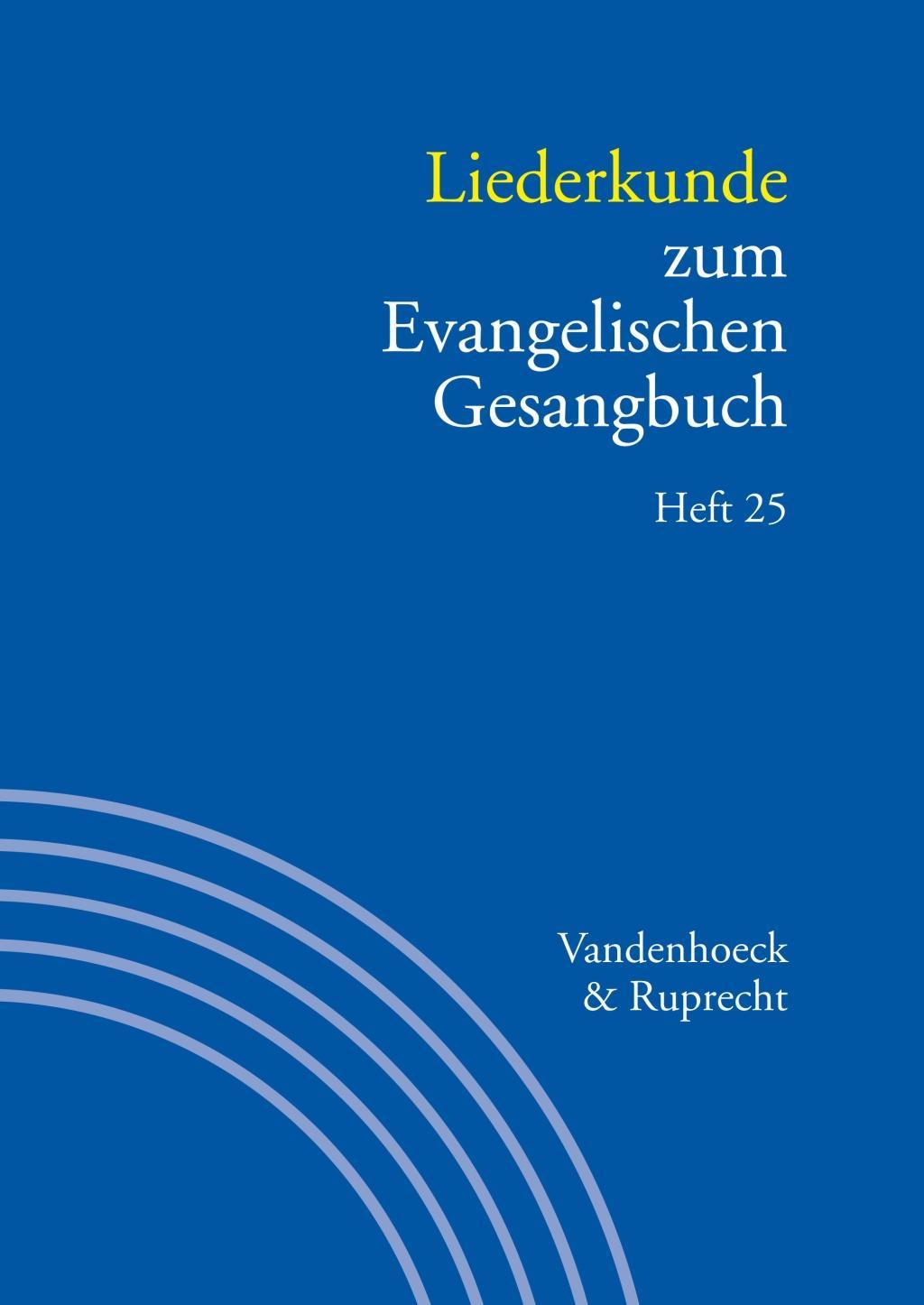 Cover: 9783525503485 | Liederkunde zum Evangelischen Gesangbuch. Heft 25 | Martin Evang