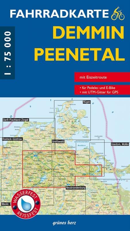 Cover: 9783866361966 | Fahrradkarte Demmin, Peenetal 1:75.000 | Lutz Gebhardt | (Land-)Karte