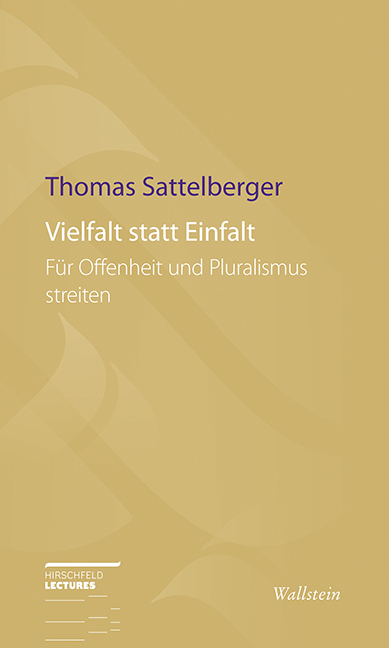 Cover: 9783835319080 | Vielfalt statt Einfalt | Für Offenheit und Pluralismus streiten | Buch