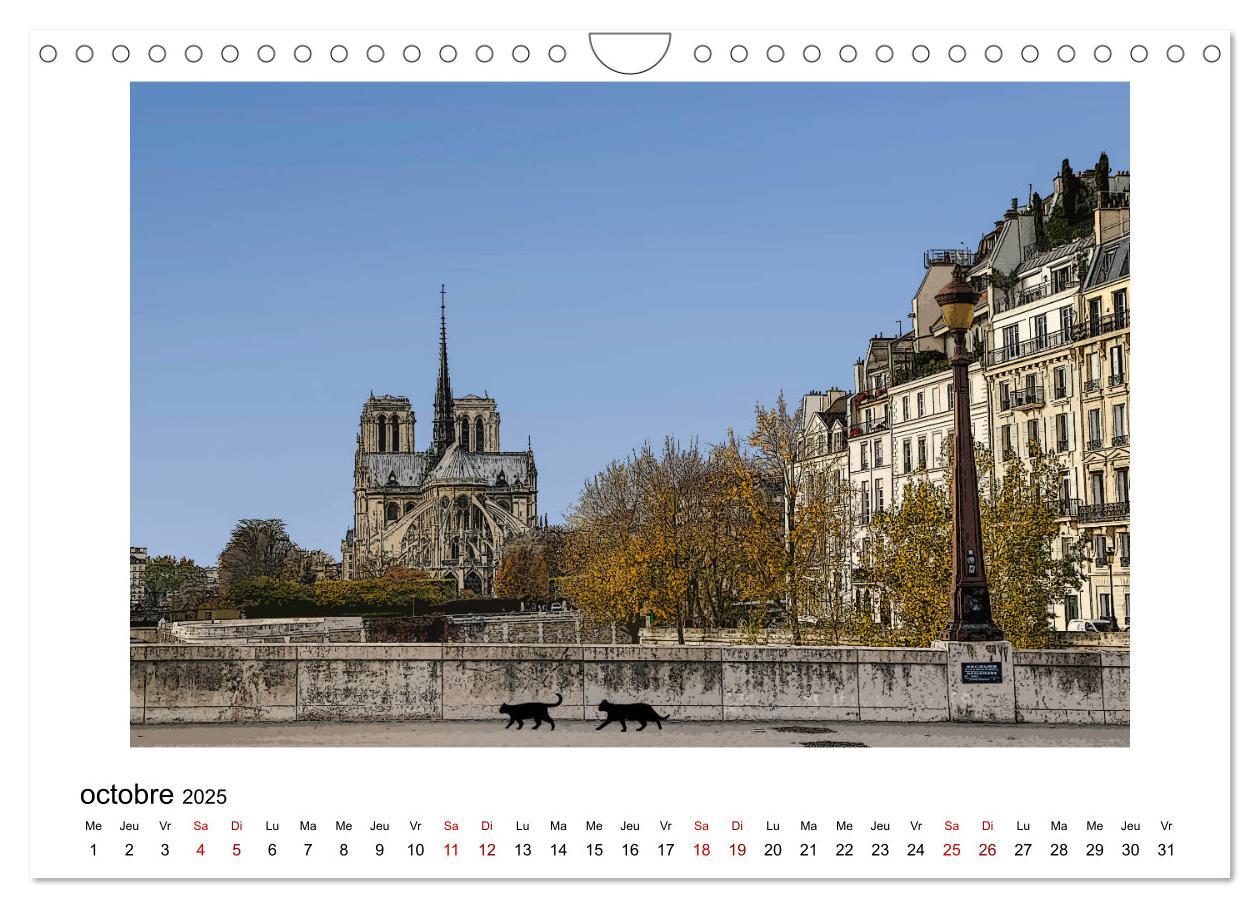 Bild: 9781325944194 | Notre-Dame de Paris en Cartoon (Calendrier mural 2025 DIN A4...