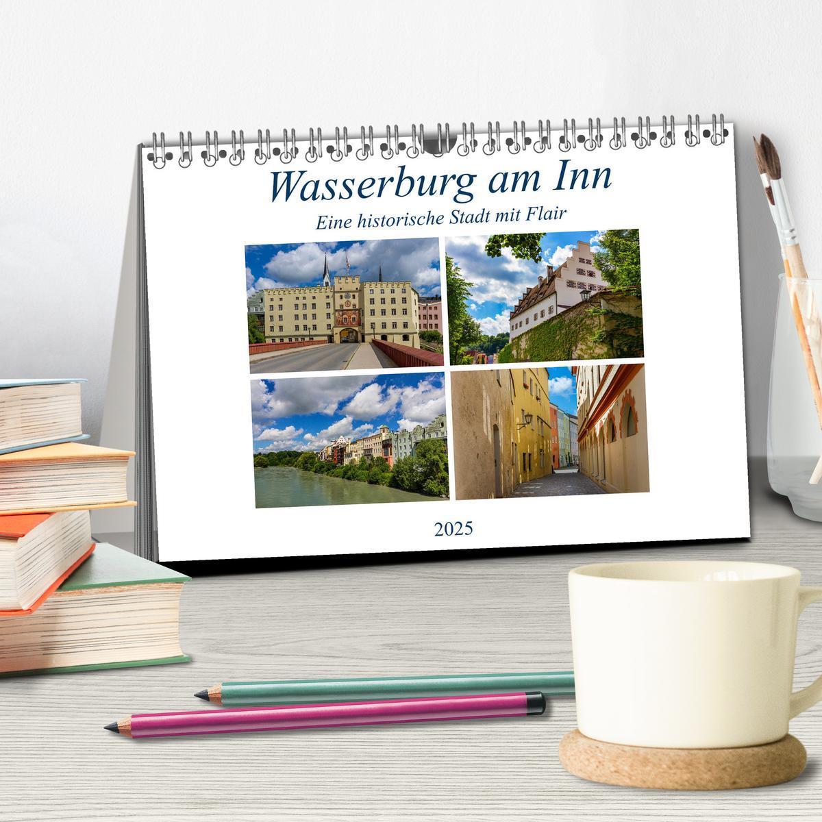 Bild: 9783435367771 | Wasserburg am Inn (Tischkalender 2025 DIN A5 quer), CALVENDO...