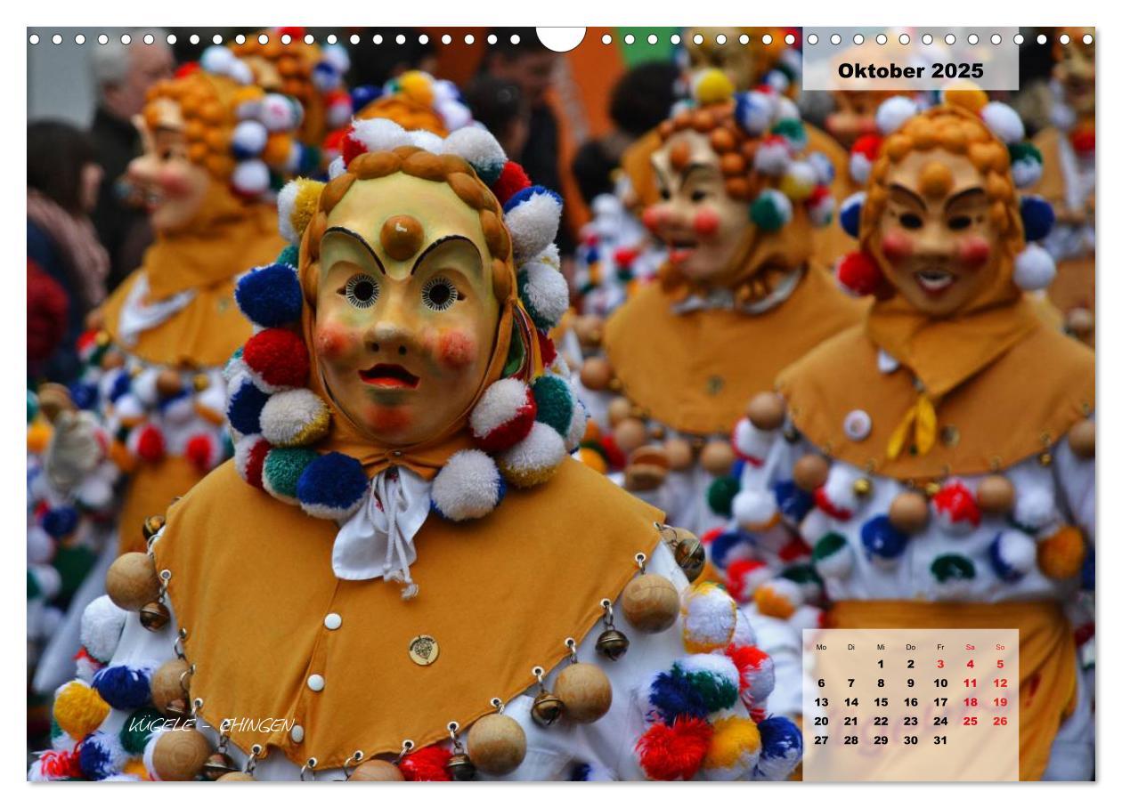 Bild: 9783435569137 | Schwäbisch alemannische Fasnet (Wandkalender 2025 DIN A3 quer),...