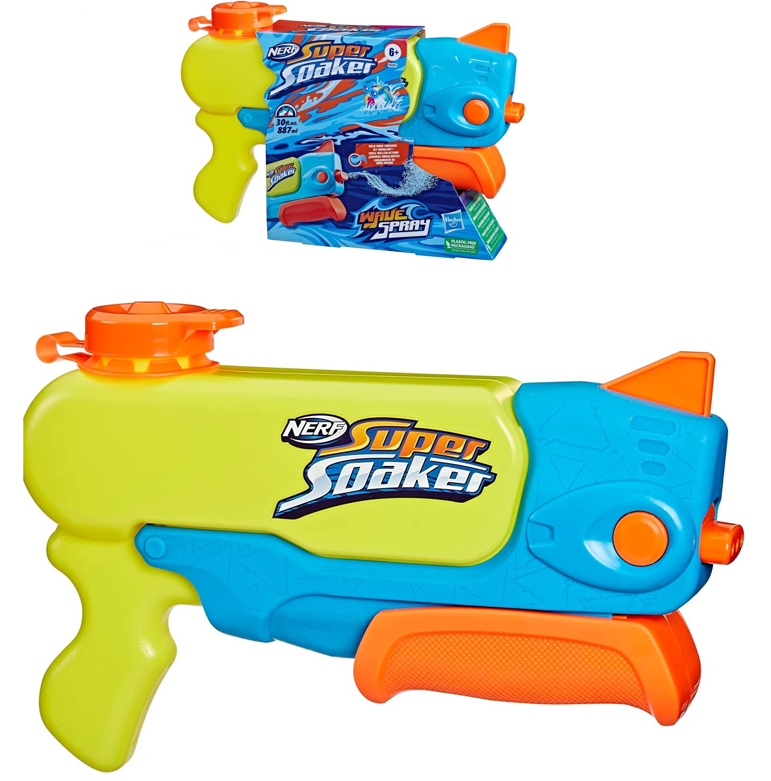 Cover: 5010996108913 | NERF Super Soaker: Wave Spray Blaster (Wasserpistole) | F63975L0